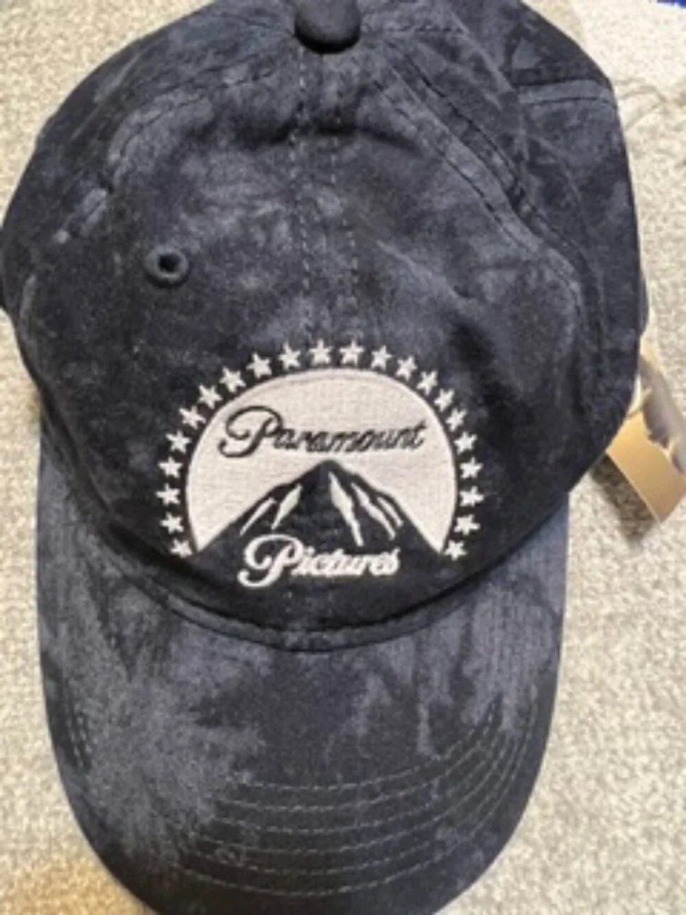 NWT Ouray Sportswear Paramount Studios Navy Blue tie-dye Cotton Baseball Cap